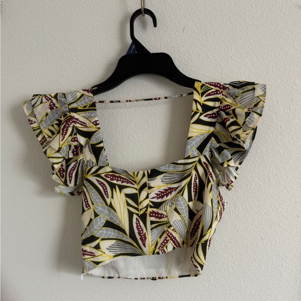 Two piece pant and crop top